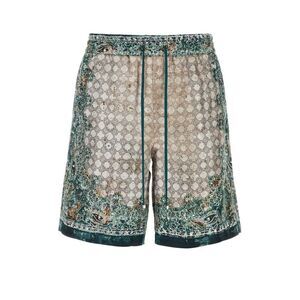 Amiri Men Printed Silk Bermuda Shorts